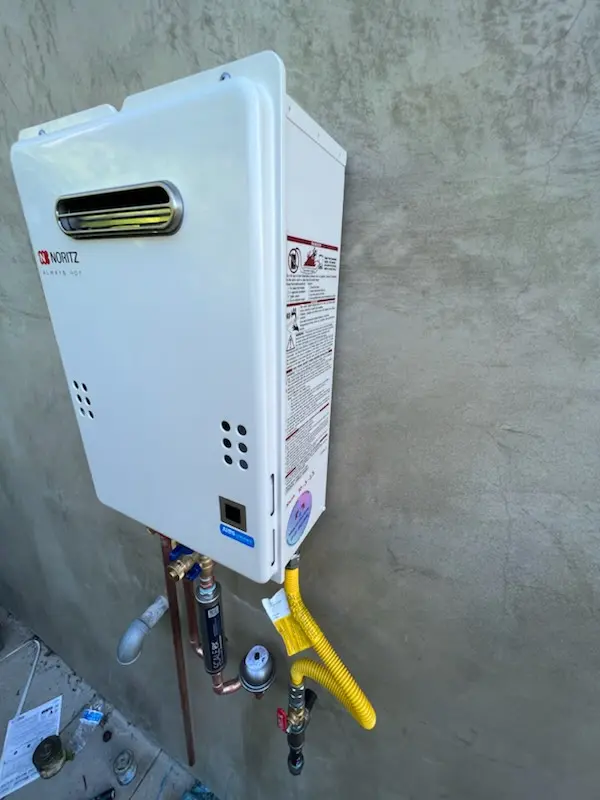 Tankless water heater installation for 4X4 homes